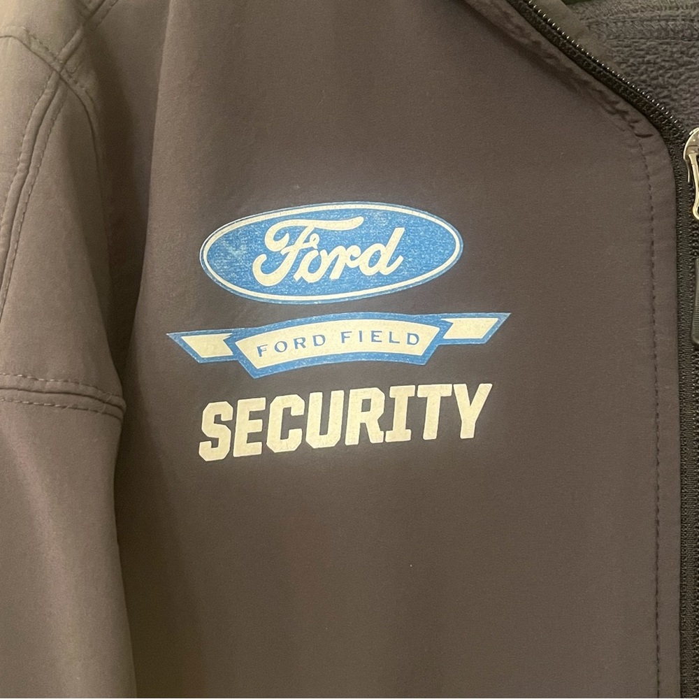 Men Medium Ford Field Security Jacket - image 2